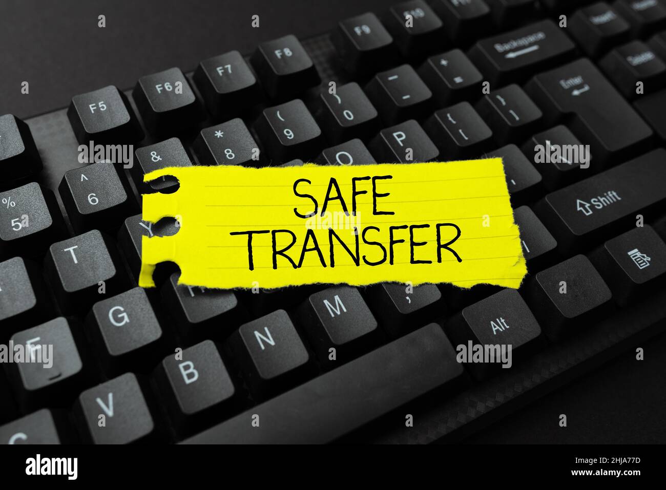 Inspiration showing sign Safe Transfer. Business overview transmitting ...