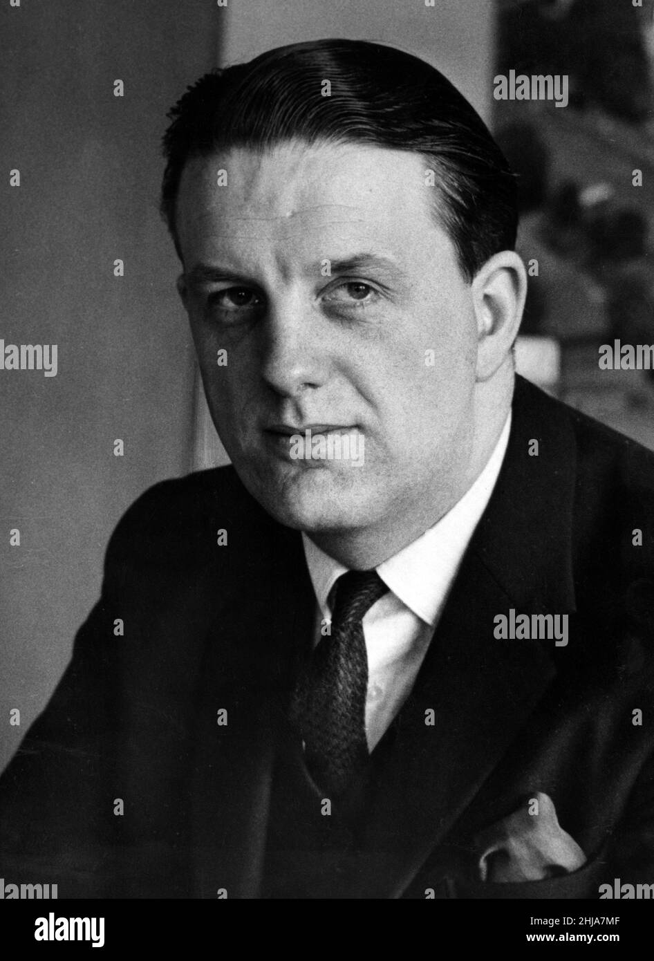 C.N.D Cole, Managing Director of Western Mail & Echo Ltd, Cardiff, and a Director of Thomson Regional Newspapers Ltd. 14th April 1964. Stock Photo