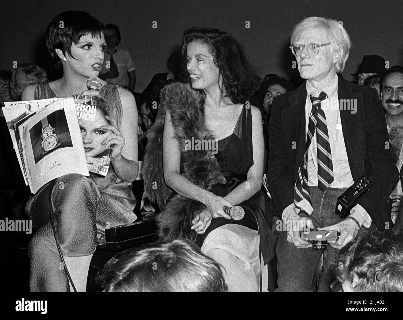 Liza Minnelli, Bianca Jagger, and Andy Warhol at Studio 54-1978 Photo by  Adam Scull/PHOTOlink Stock Photo - Alamy