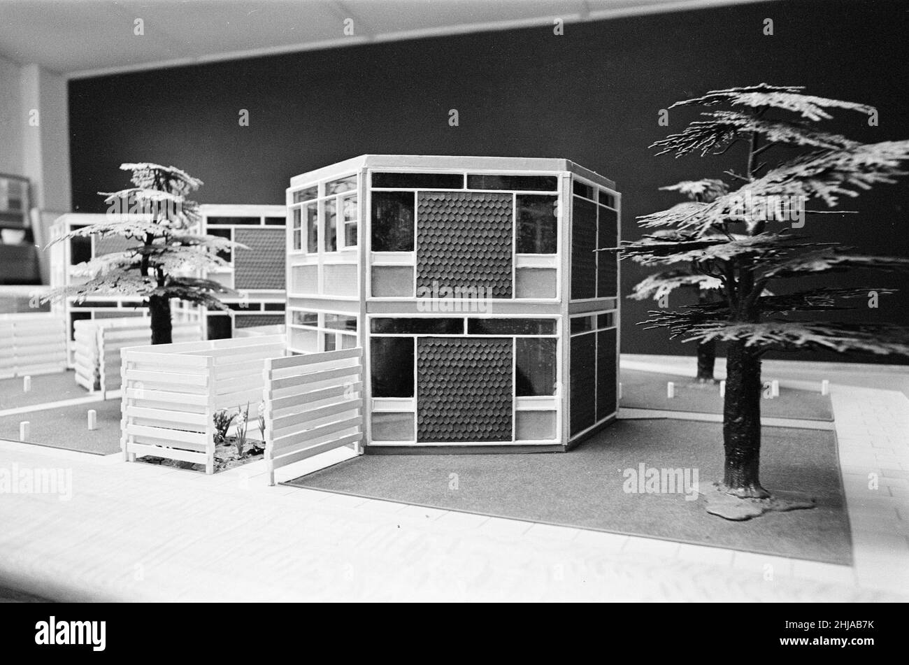 Formula House Architects model of The Formula House, Warwick, 24th February 1964 ...