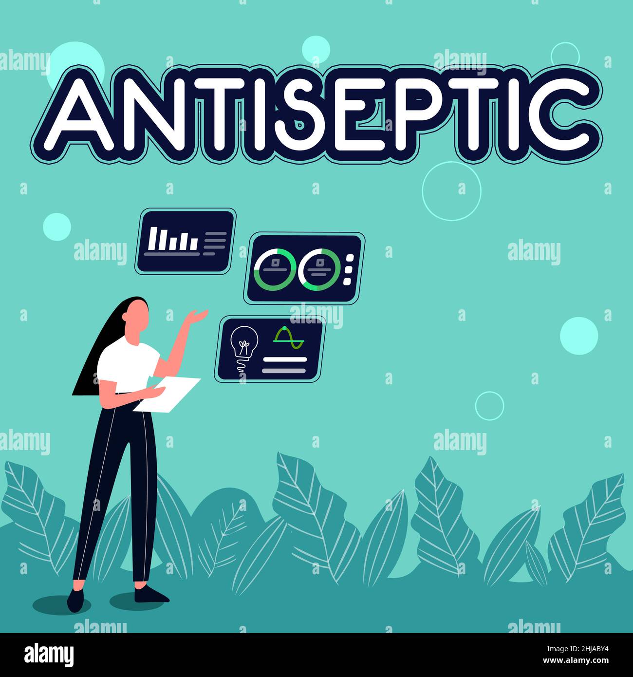 Sign displaying Antiseptic. Concept meaning antimicrobial agents that ...