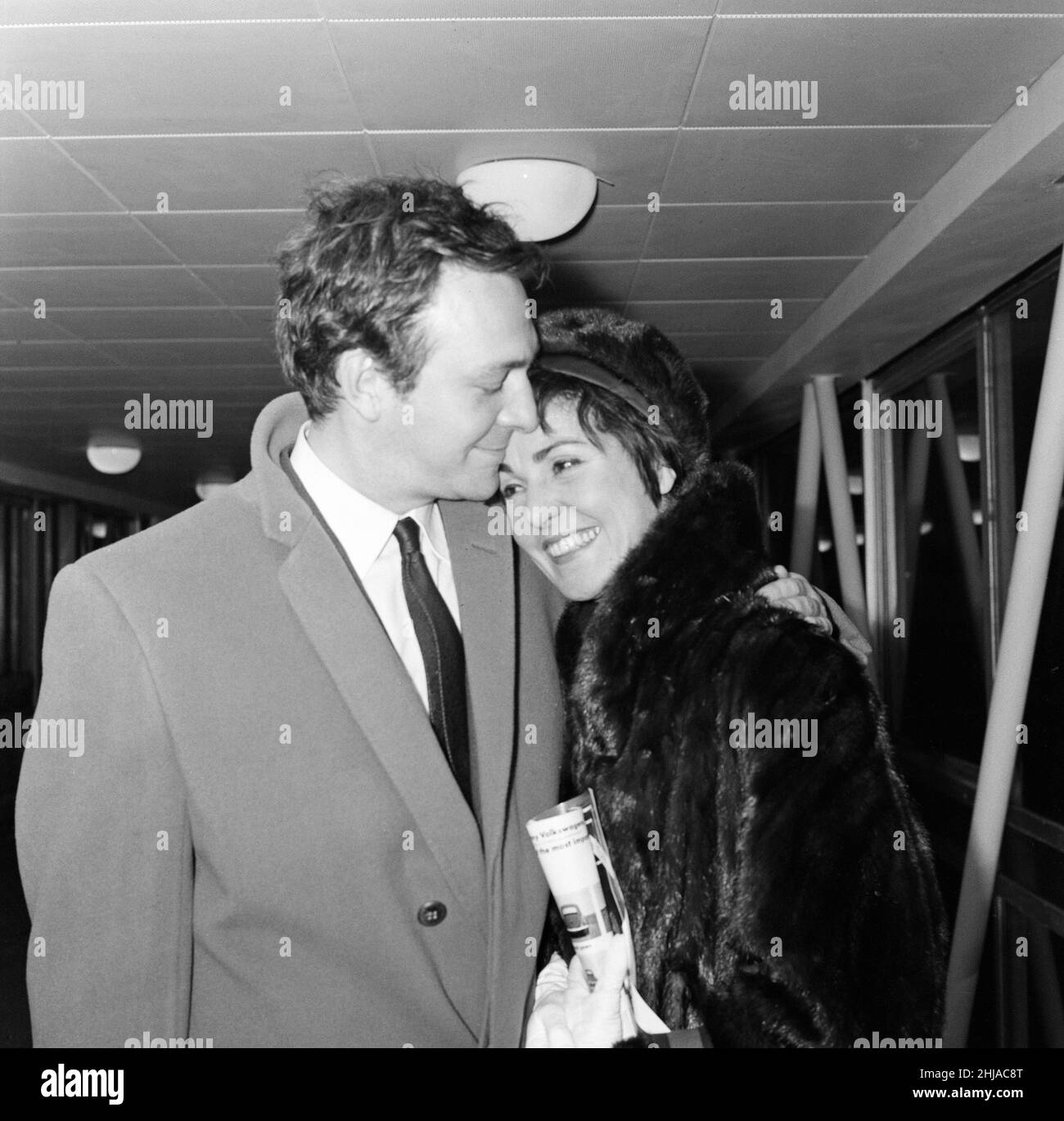 Christopher Plummer and his wife Patricia Lewis at LAP. 6th January 1963. Stock Photo