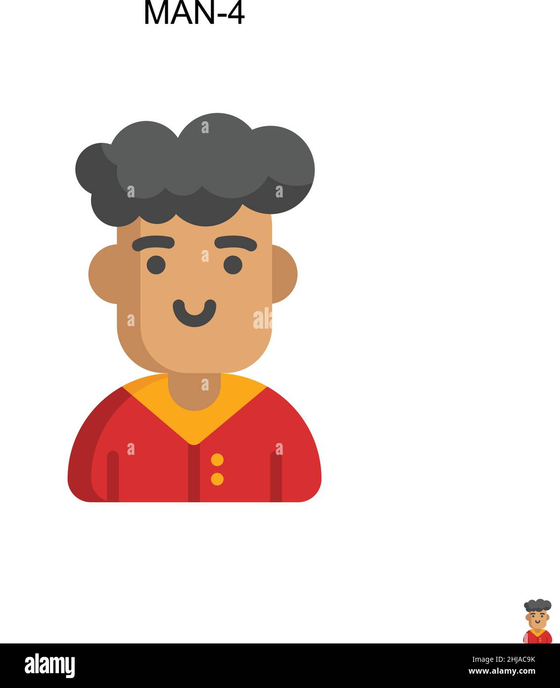 Man-4 Simple vector icon. Illustration symbol design template for web ...