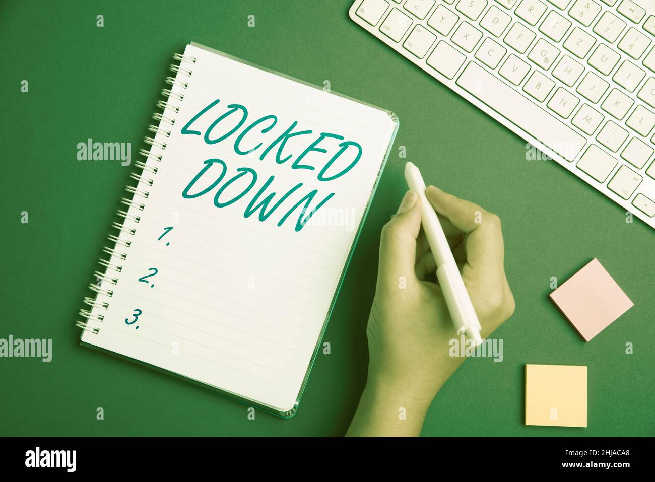 Inspiration showing sign Locked Down. Business approach emergency