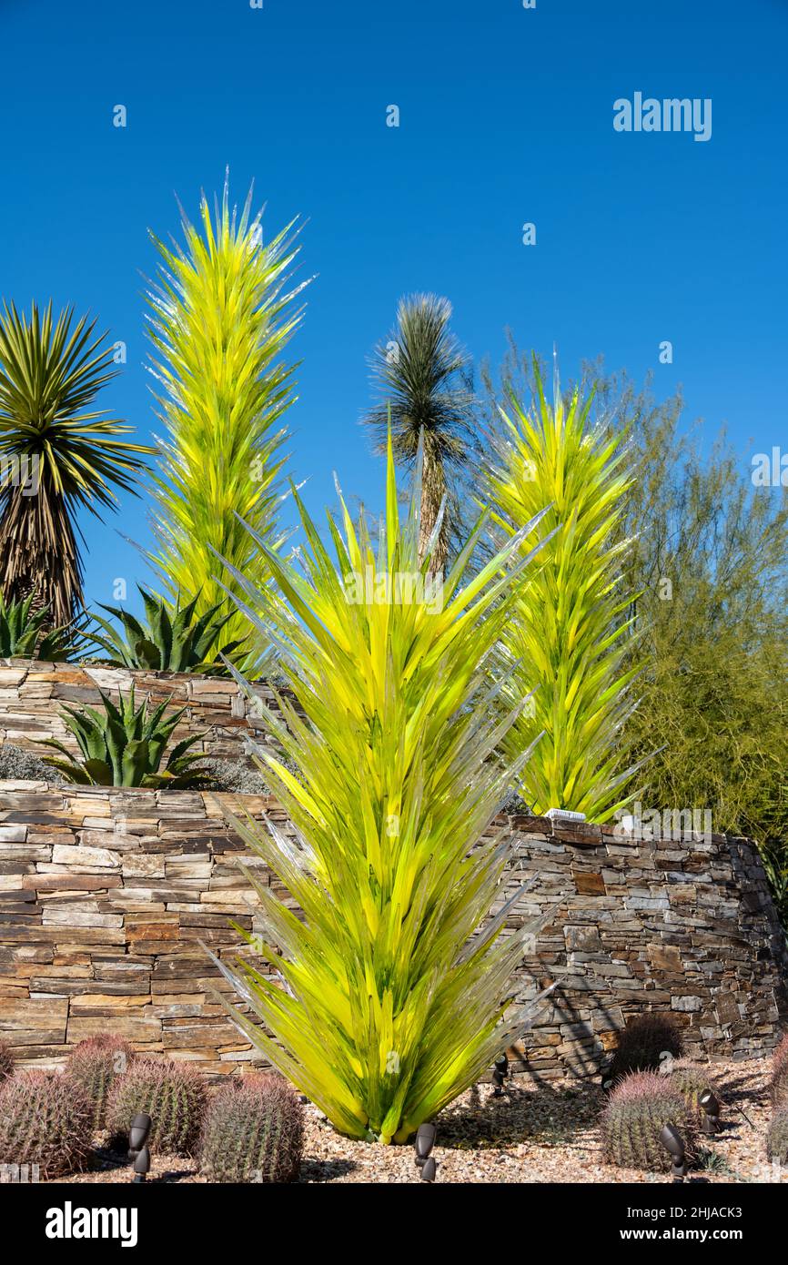 Chihuly In The Garden, Desert Towers, 2008 Stock Photo