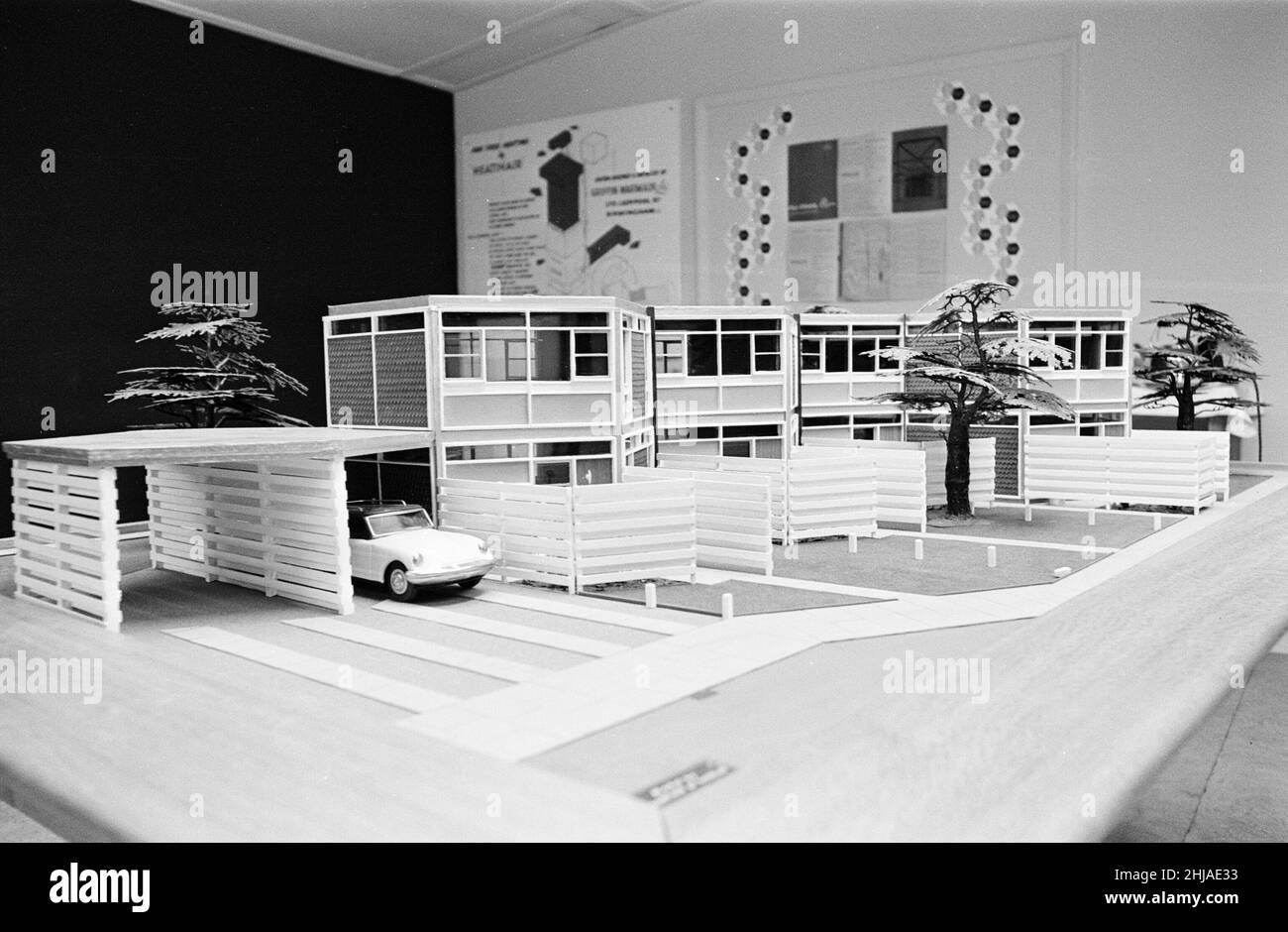 Formula House Architects model of The Formula House, Warwick, 24th February 1964 ...
