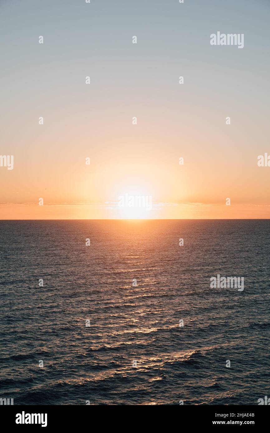 Moffat Beach Sunrise, Sunshine Coast, Australia Stock Photo