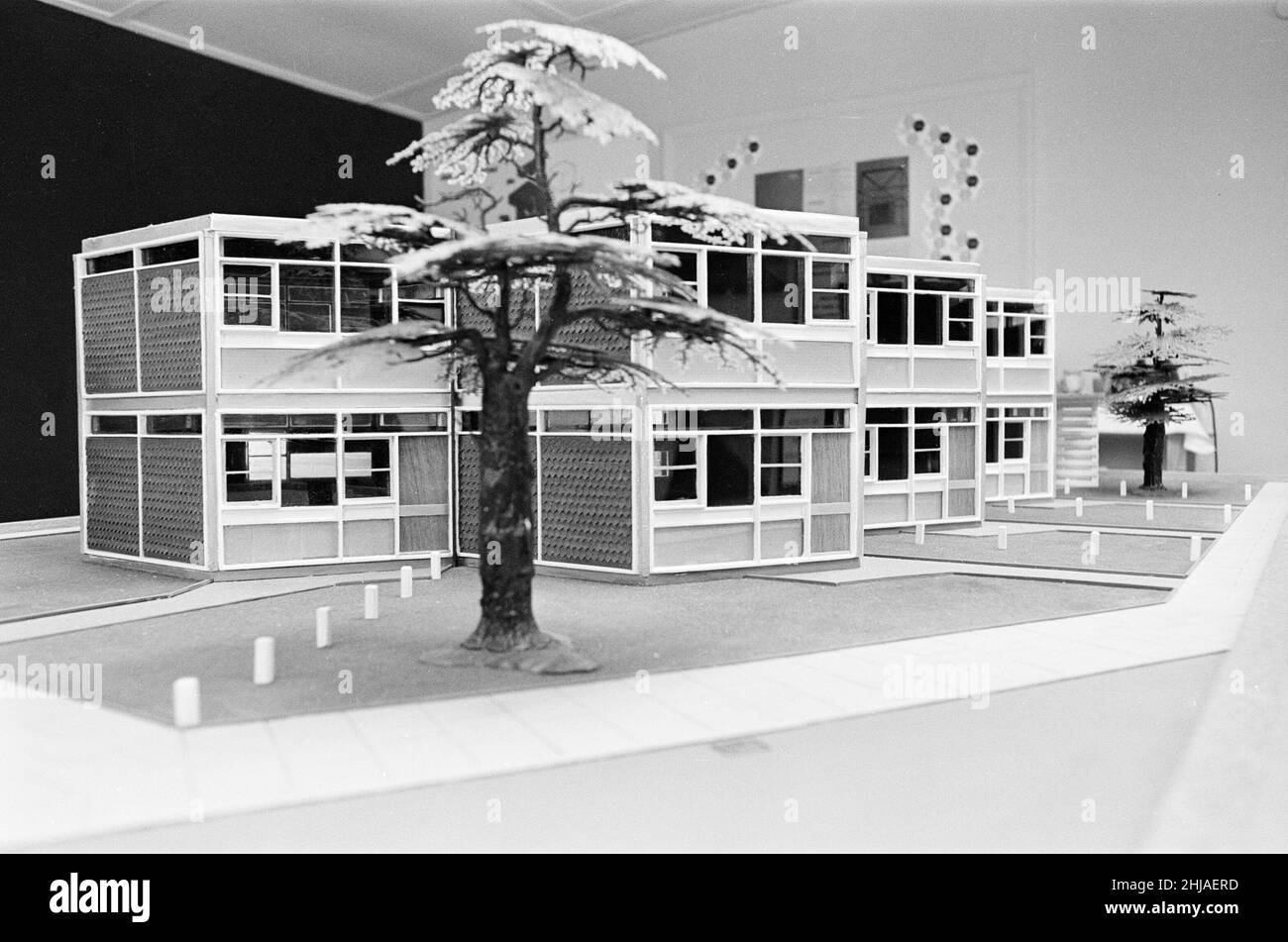 Formula House Architects model of The Formula House, Warwick, 24th February 1964 ...