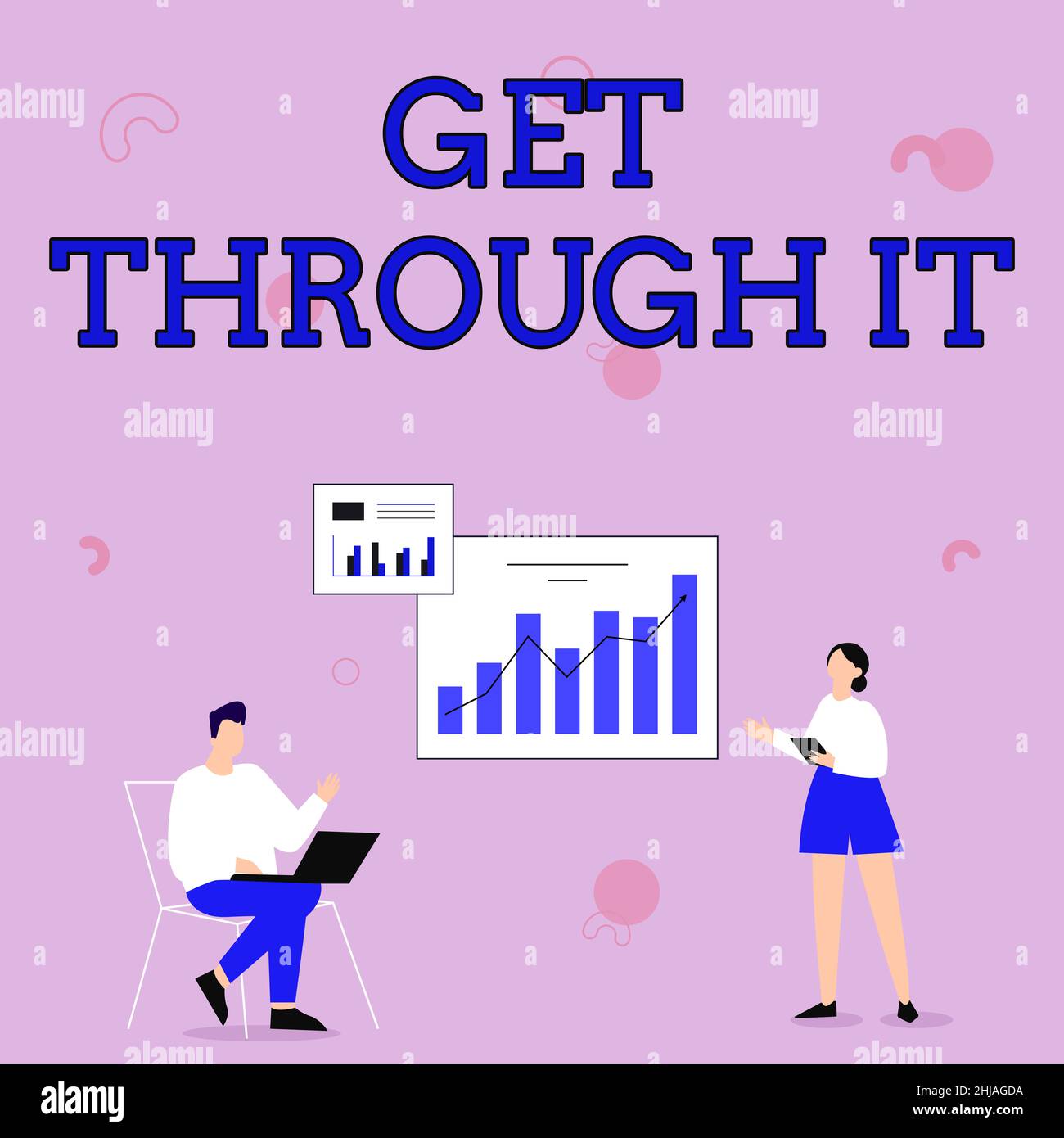 Inspiration showing sign Get Through It. Business approach enourage ...