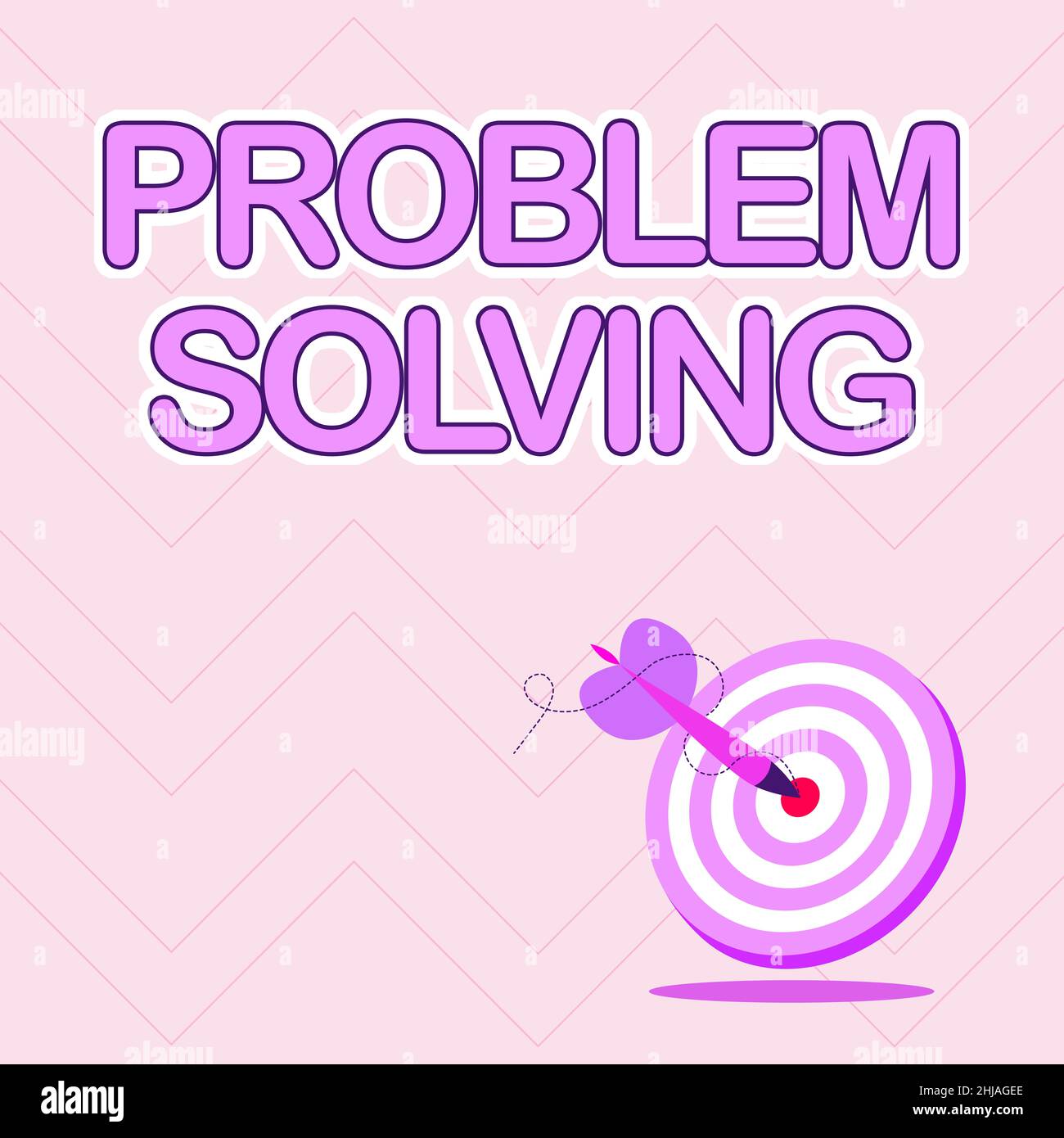 Conceptual caption Problem Solving. Business overview to find an answer