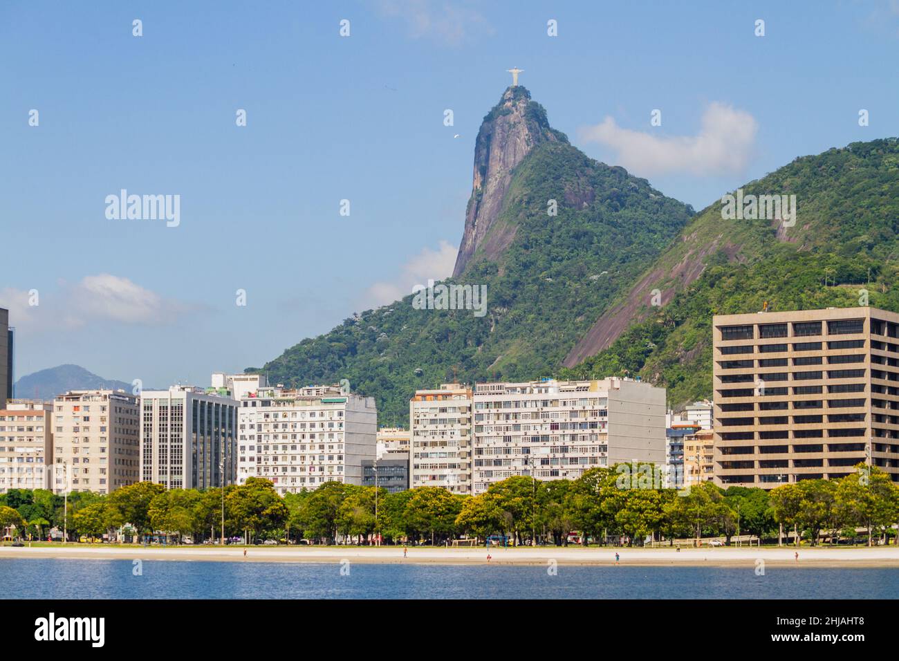 Botafogo Cove in Rio de Janeiro, Brazil - January 20, 2022: View of Botafogo Cove in Rio de Janeiro. Stock Photo