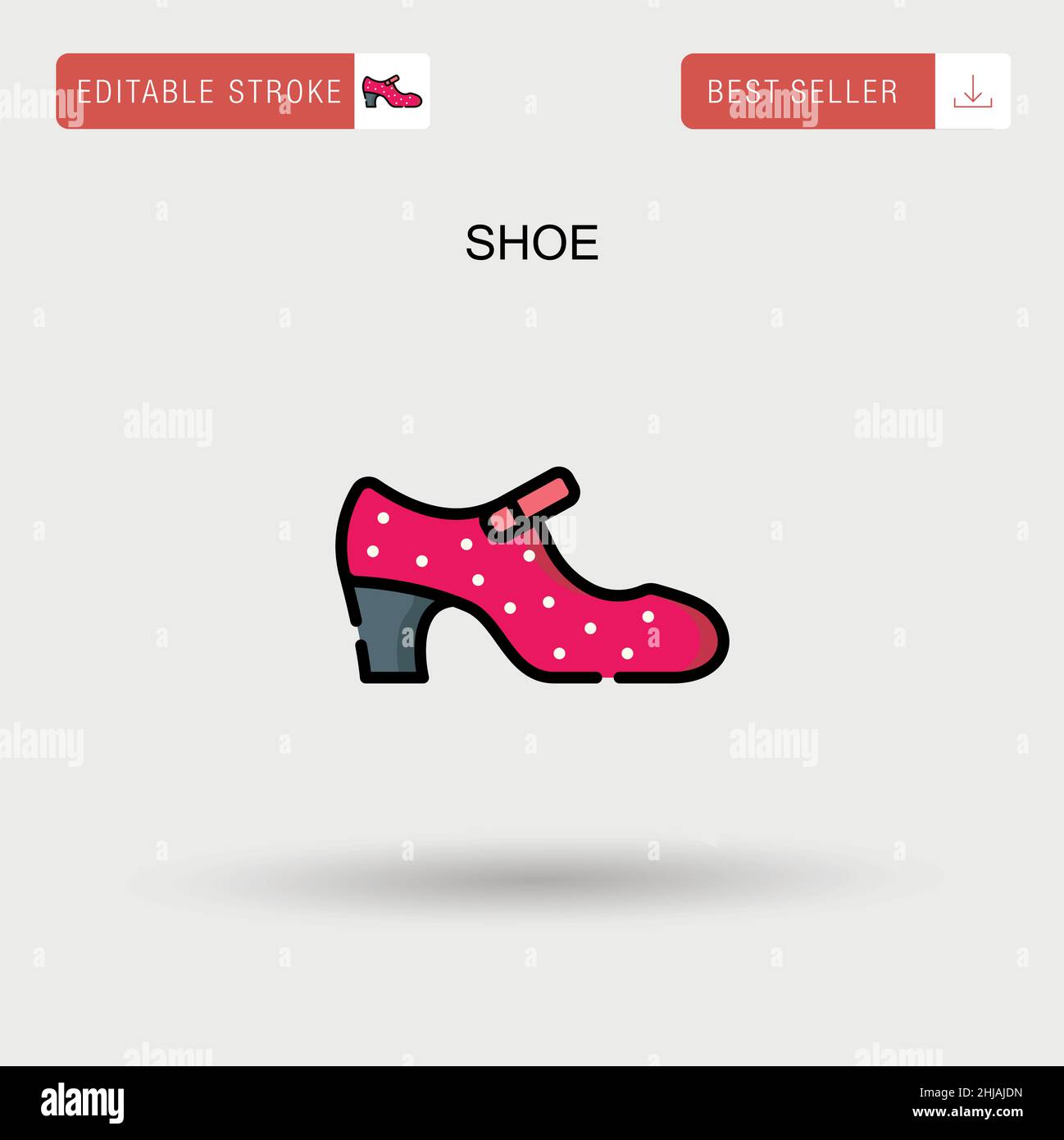 Shoe Simple vector icon Stock Vector Image & Art - Alamy
