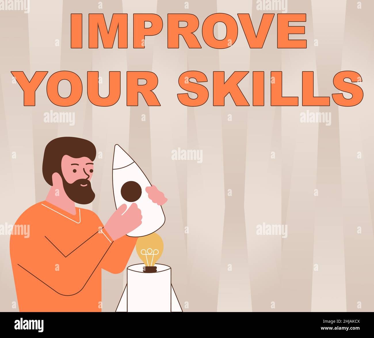 Conceptual display Improve Your Skills. Business approach Learn ...