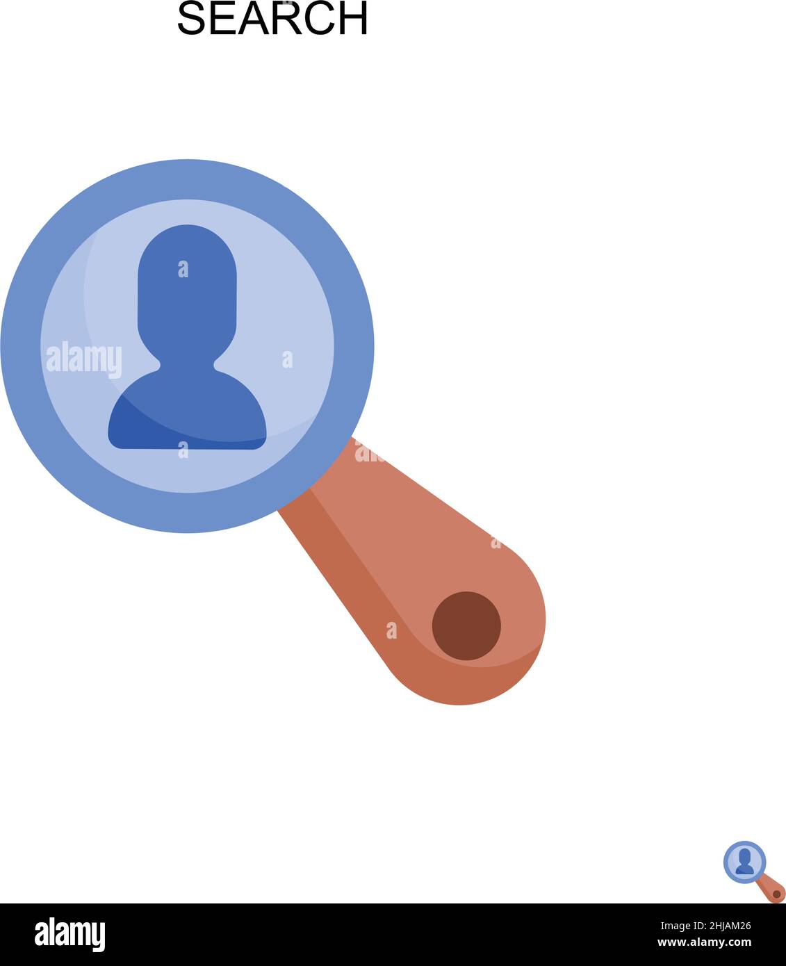 Search Simple vector icon. Illustration symbol design template for web ...