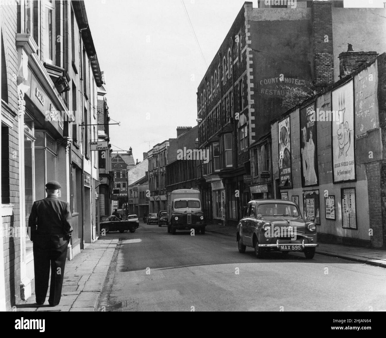 Mill Street, Pontypridd. 1st September 1962 Stock Photo