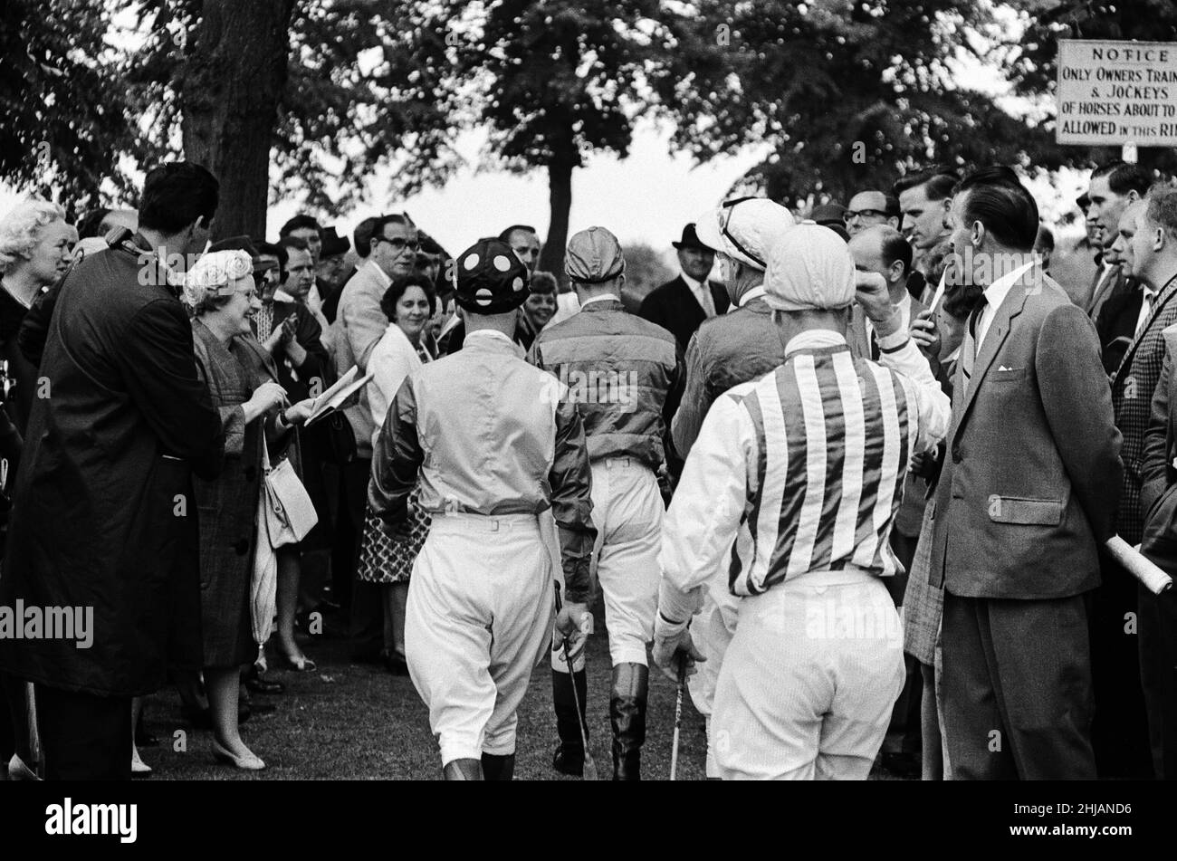 Racing at Windsor race course. 30th July 1962. Stock Photo