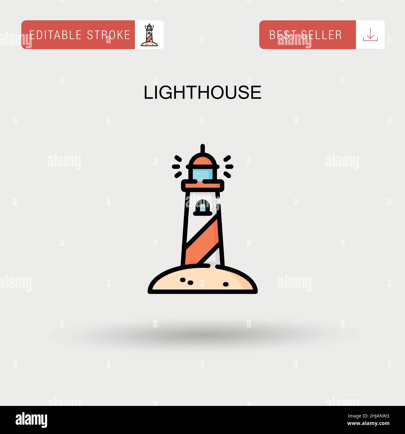 Dark stormy sea lighthouse Stock Vector Images - Alamy