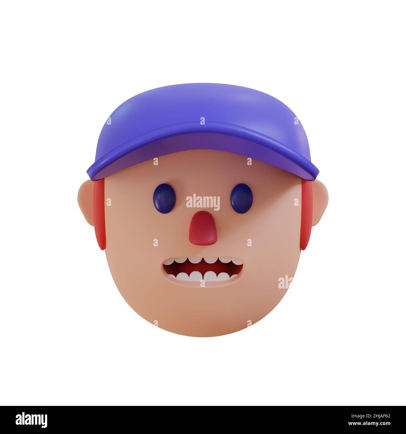 3d rendering of avatar head Stock Photo