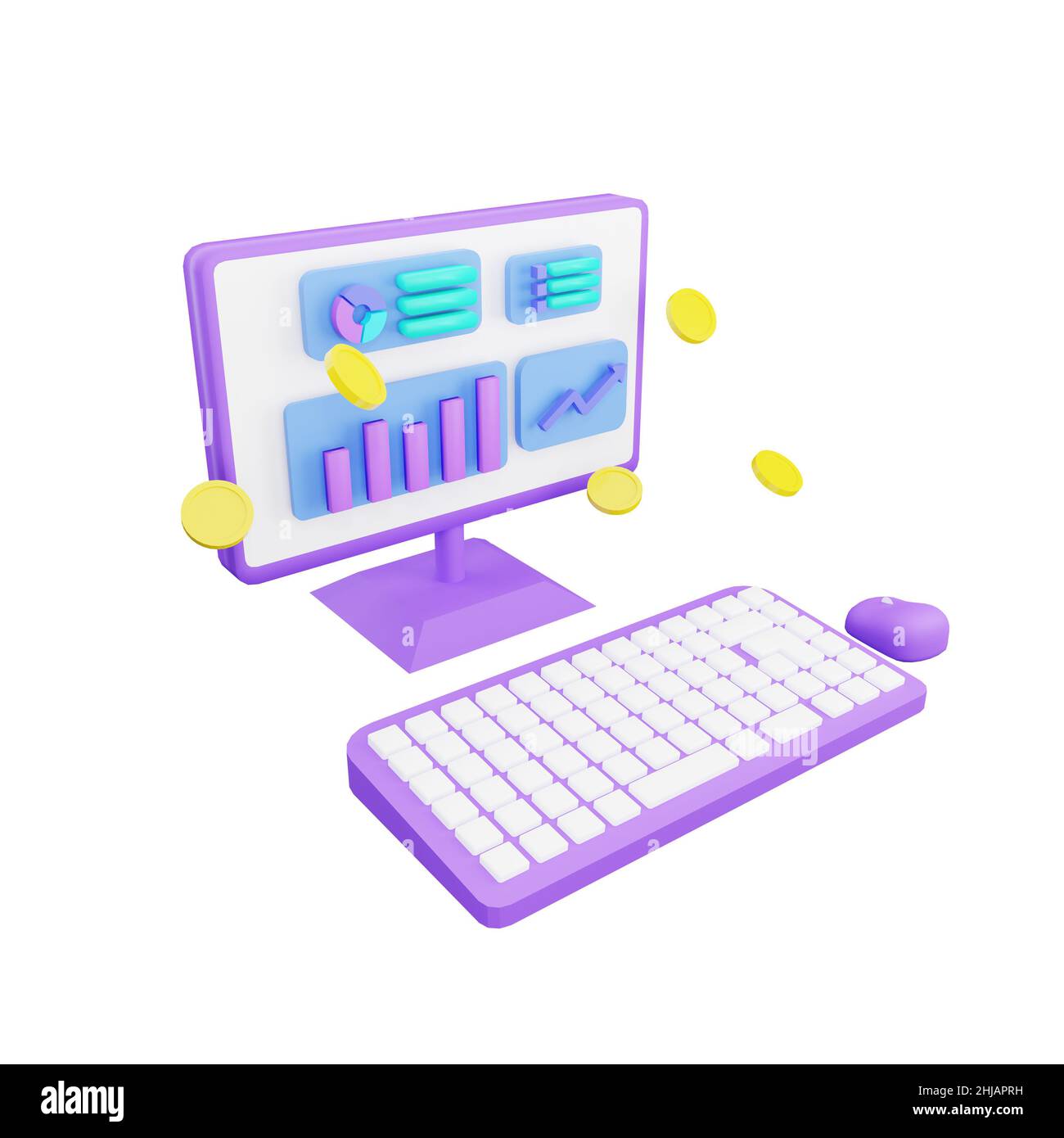 3d rendering computer with increased traffic concept Stock Photo - Alamy