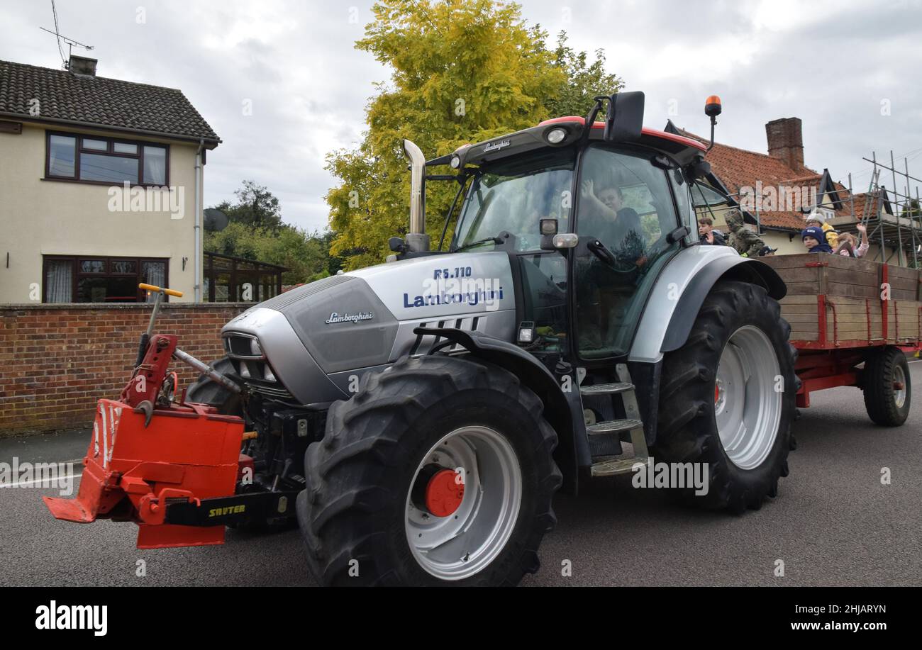 bardwell charity tractor run, suffolk, england, 2021 Stock Photo