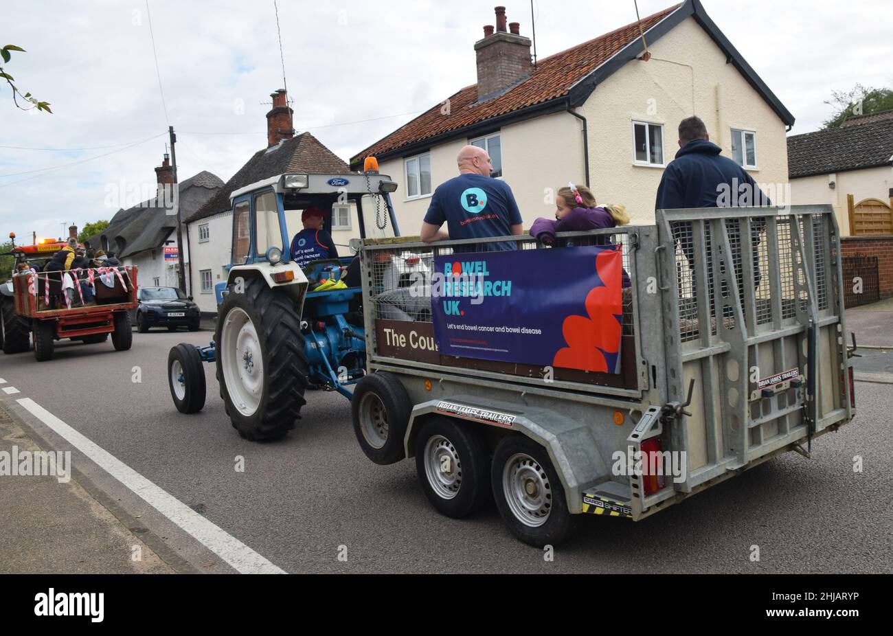bardwell tractor run, suffolk, england, 2021 Stock Photo