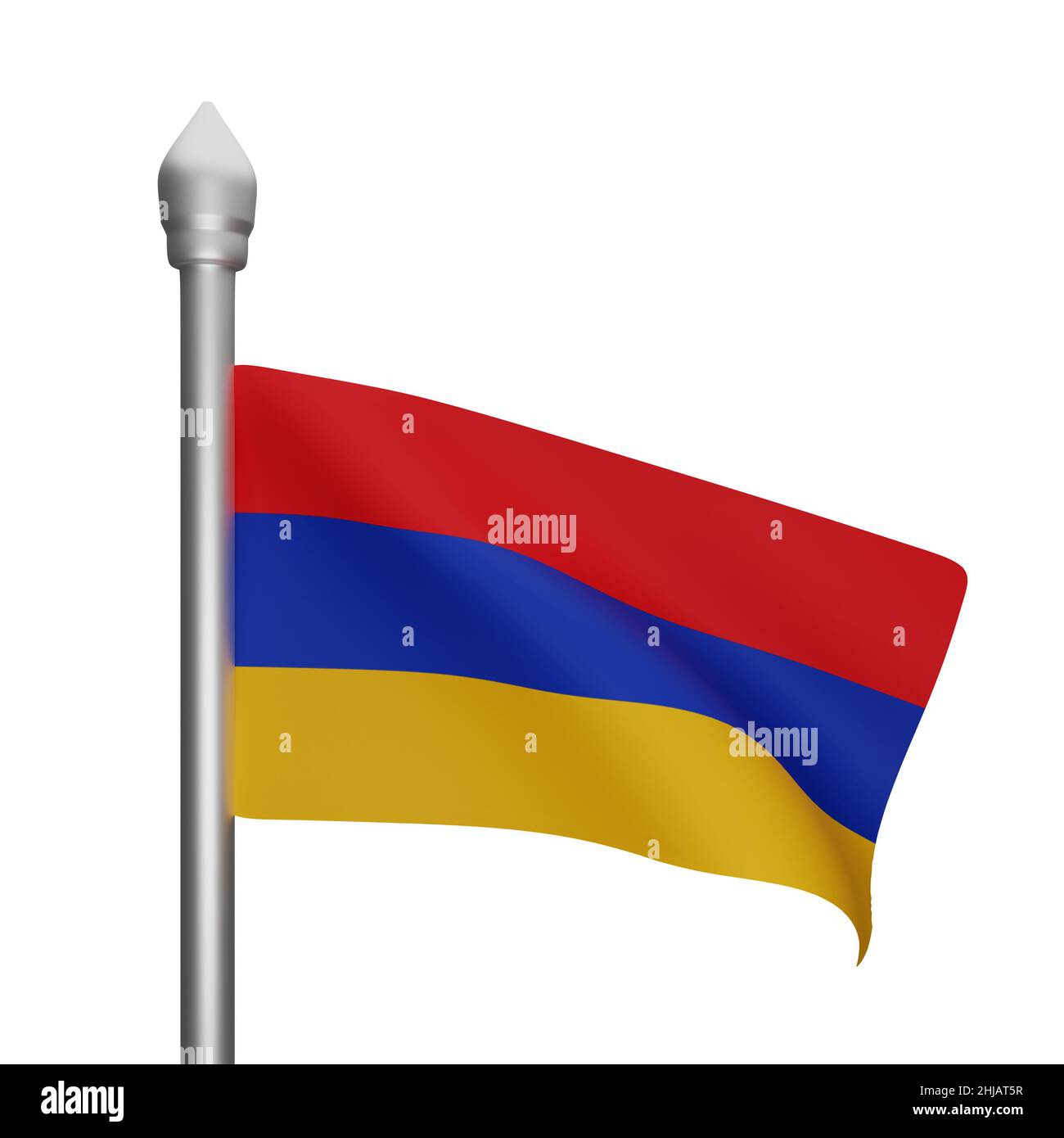 3d rendering of armenia flag concept armenia national day Stock Photo