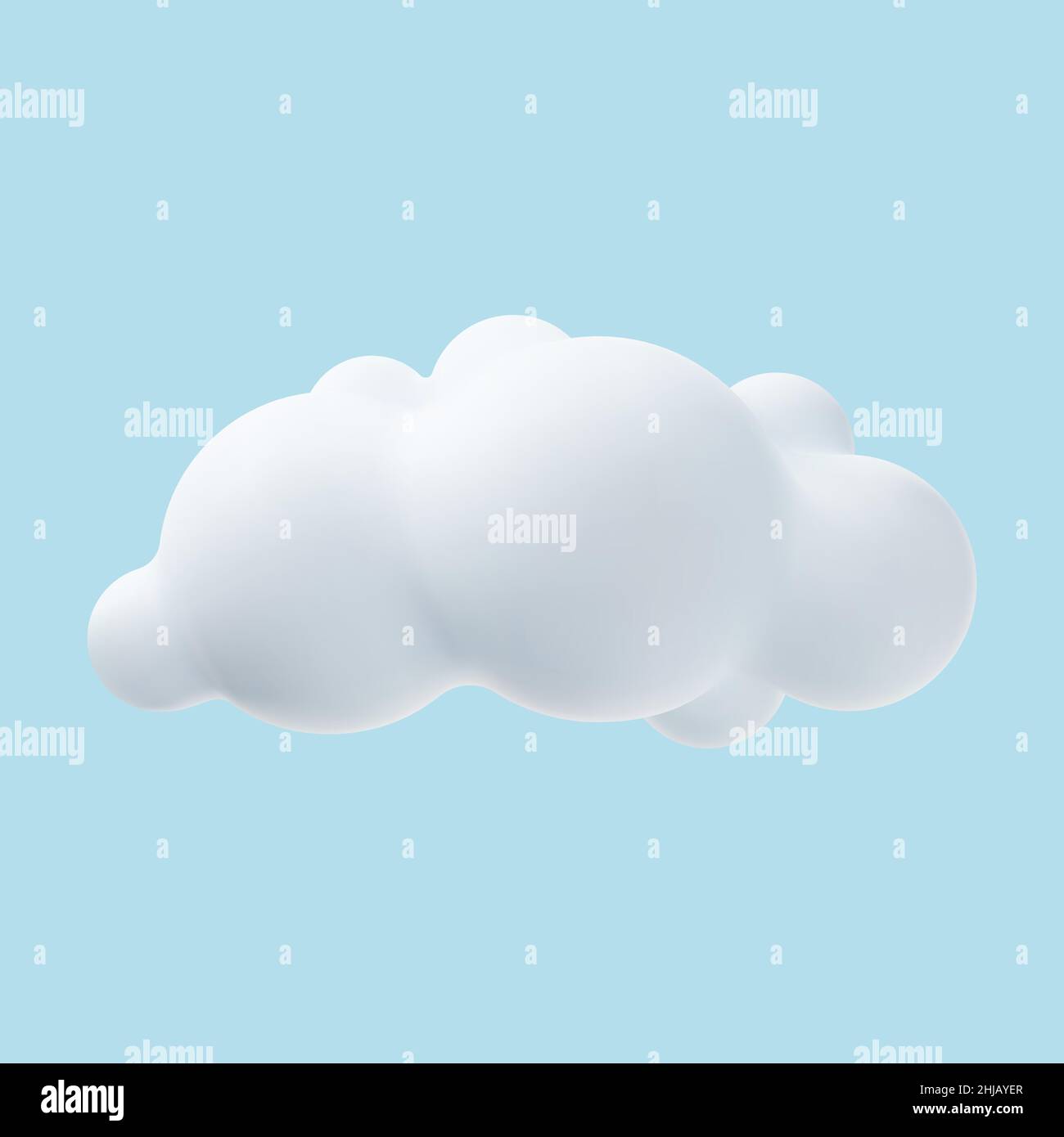 3d realistic simple clouds Stock Vector