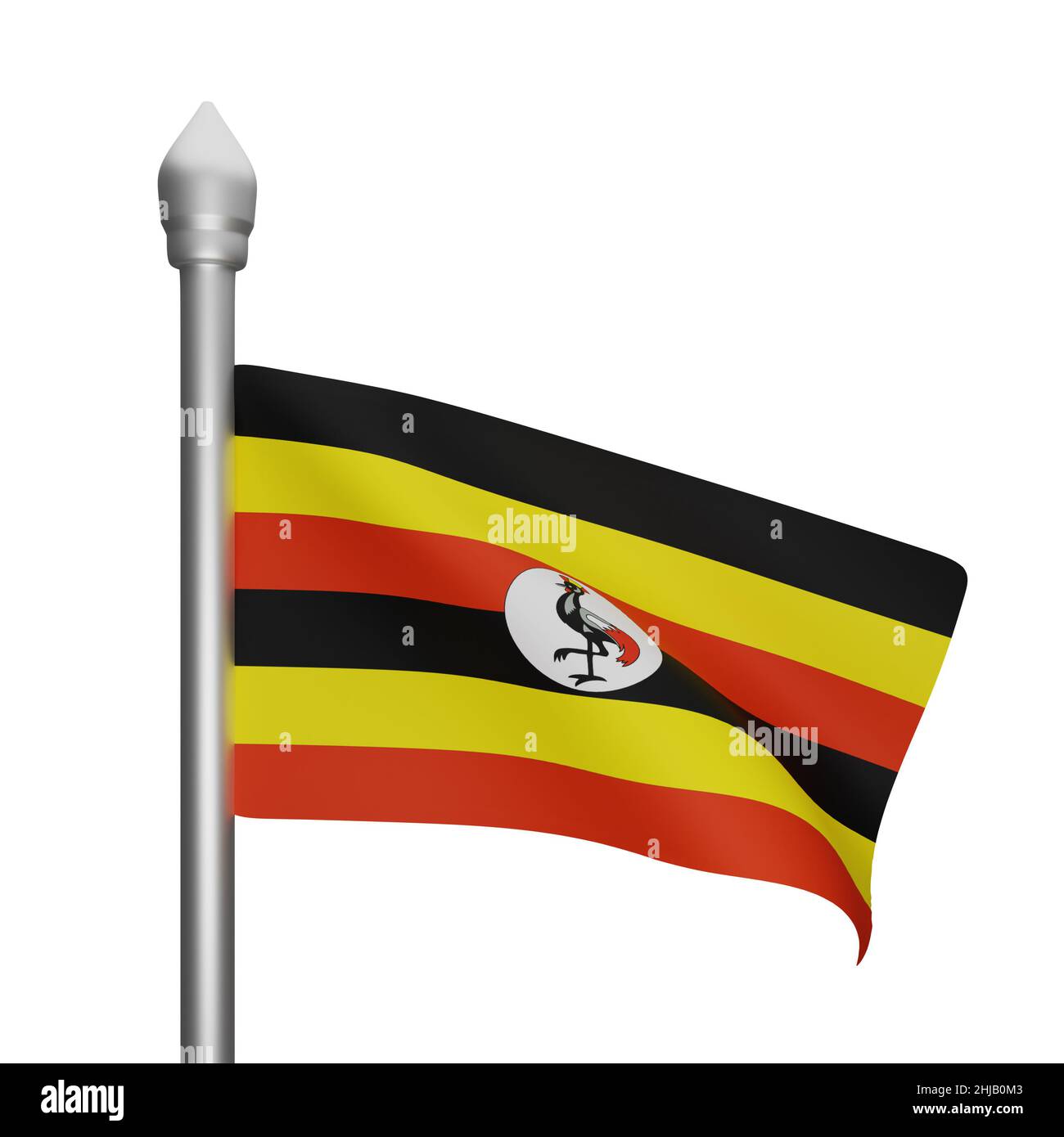 3d rendering of uganda flag concept uganda national day Stock Photo Alamy