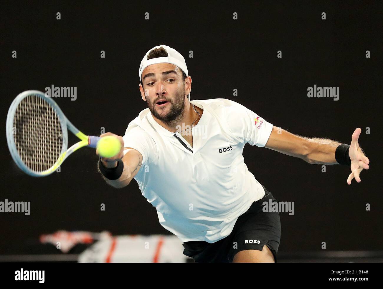 Melbourne, Australia. 28th Jan, 2022. Matteo Berrettini in mens semi