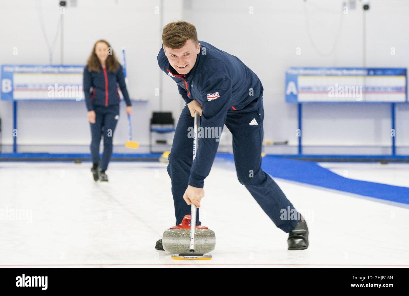 File photo dated 31-12-2021 of File photo dated 14-10-2021 of Bruce Mouat, who has a strong chance of becoming the first British athlete to win more than one medal at the same Winter Olympics. Issue date: Friday January 28, 2022. Stock Photo