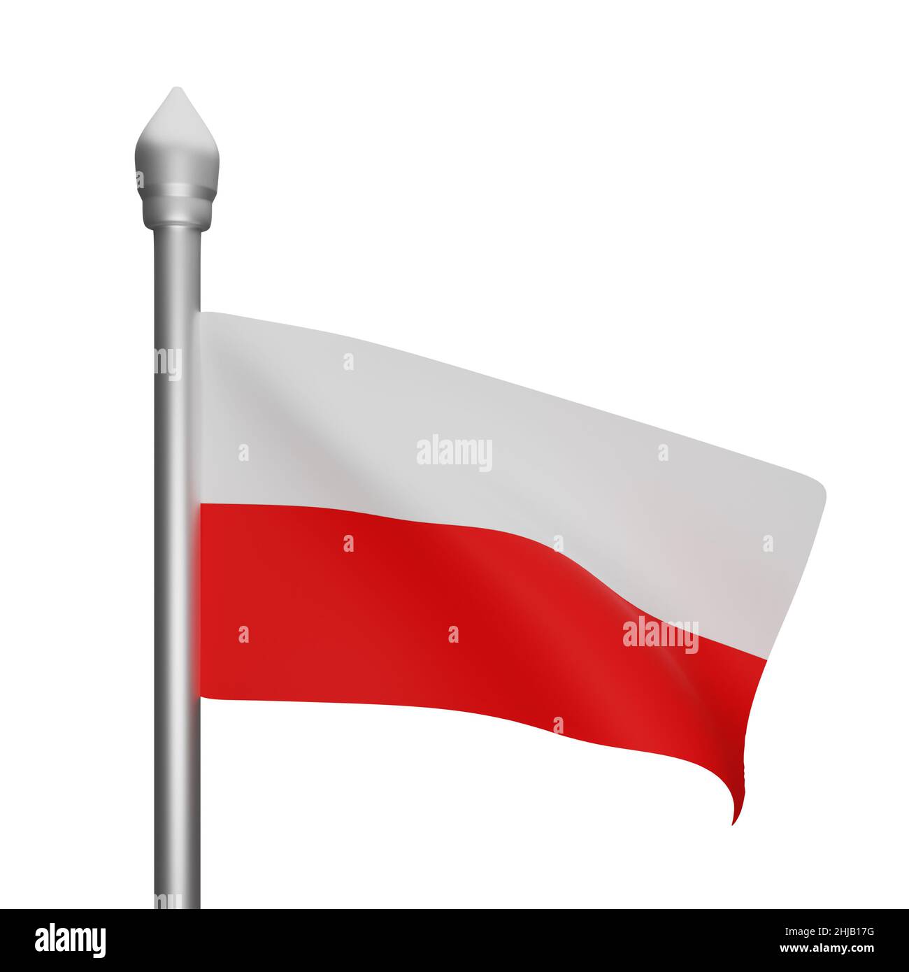 3D Polish flag Stock Photo - Alamy
