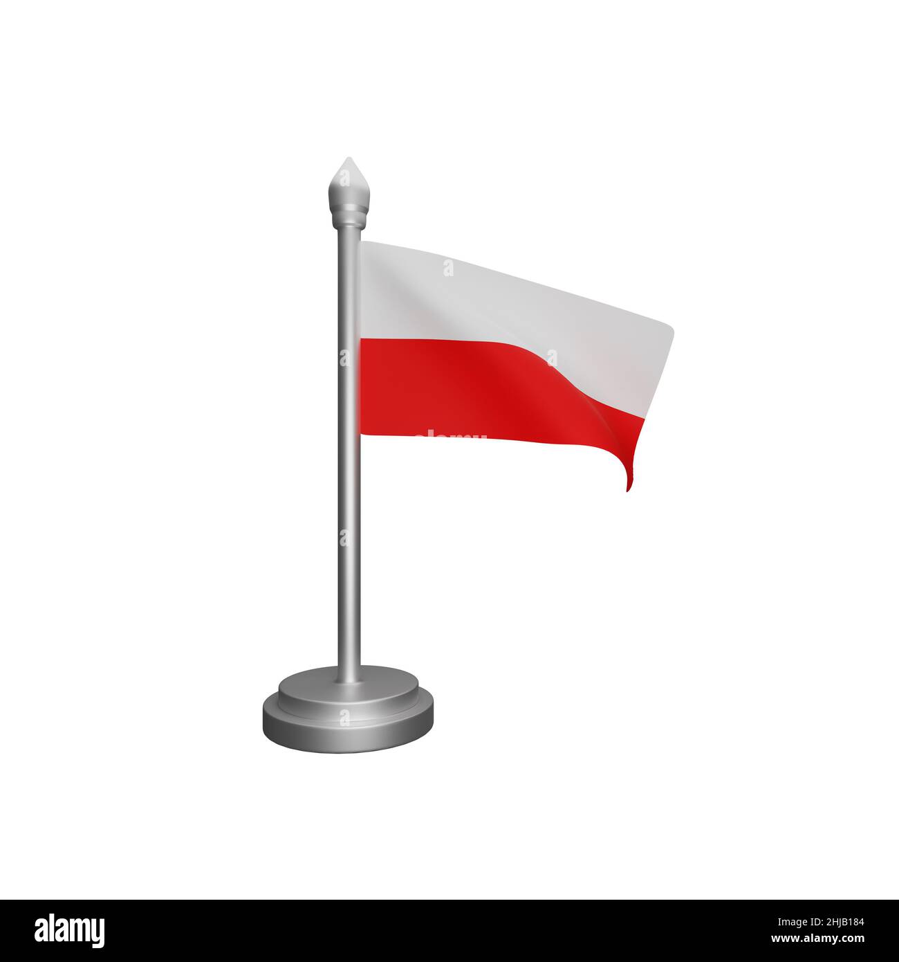 3d rendering of poland flag concept poland national day Stock Photo - Alamy