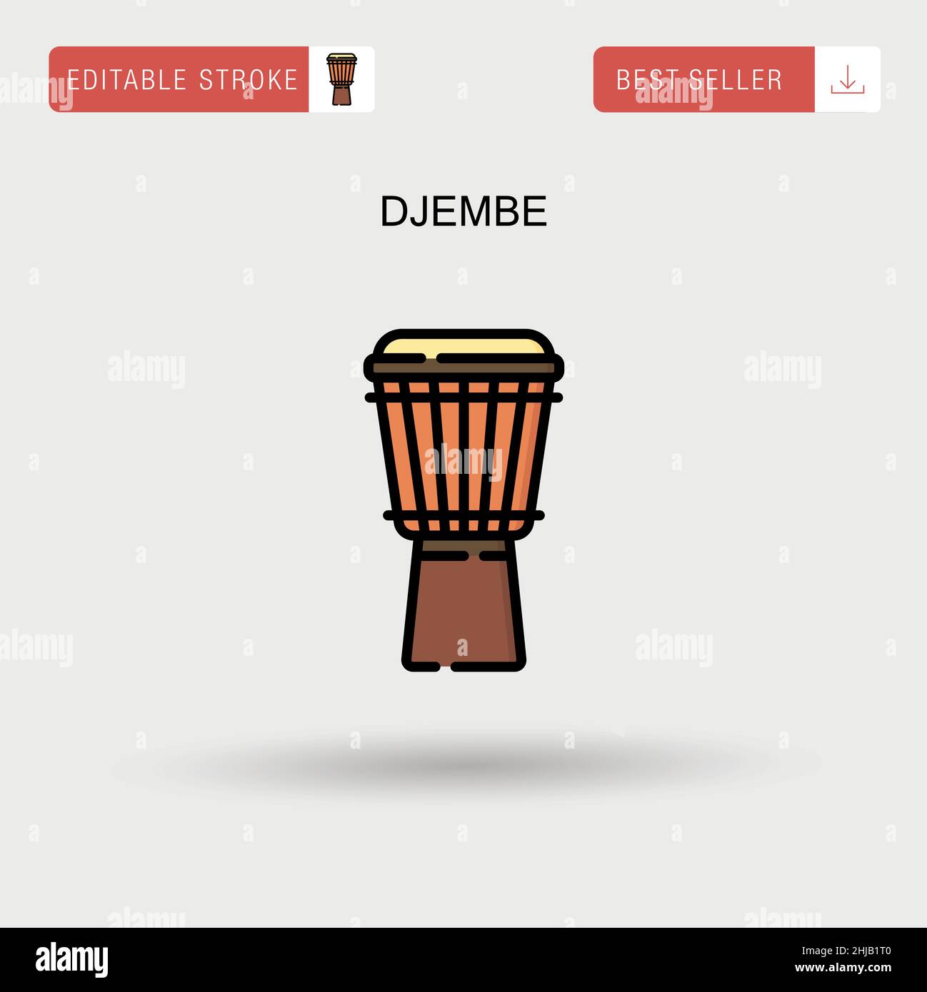 Djembe instrument Stock Vector Images - Alamy