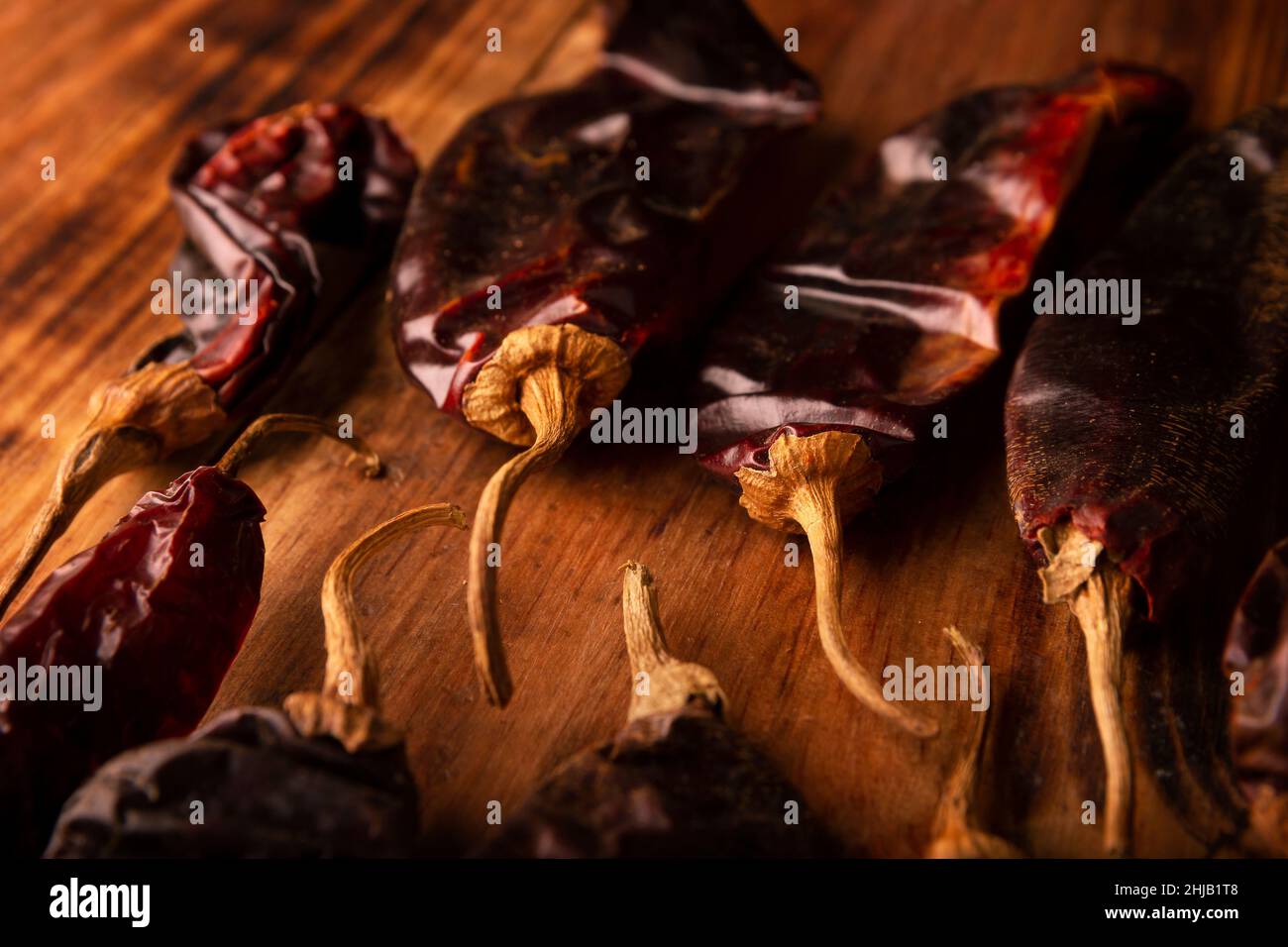 Guajillo dried chilli pods hi-res stock photography and images - Alamy