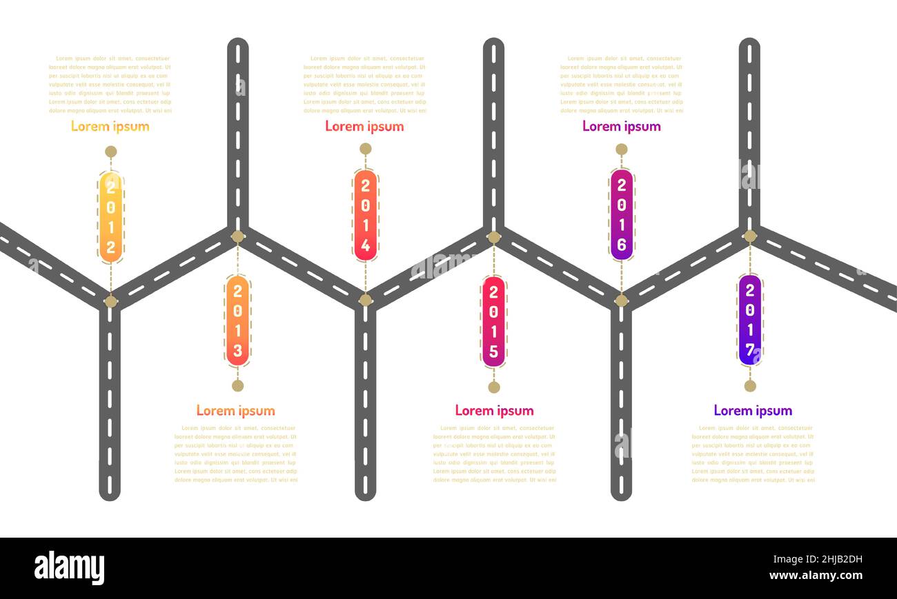 city subway roadmap timeline elements with markpoint graph think search ...