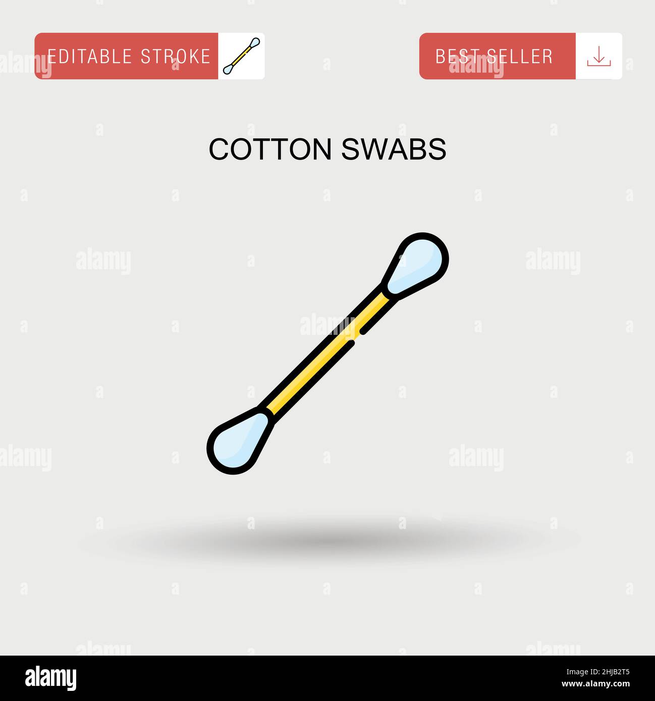 Plastic cotton buds swabs Stock Vector Images - Alamy