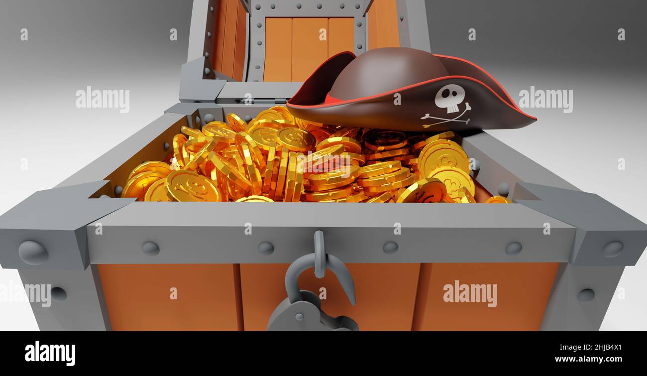 Treasure chest key coins hires stock photography and images Alamy