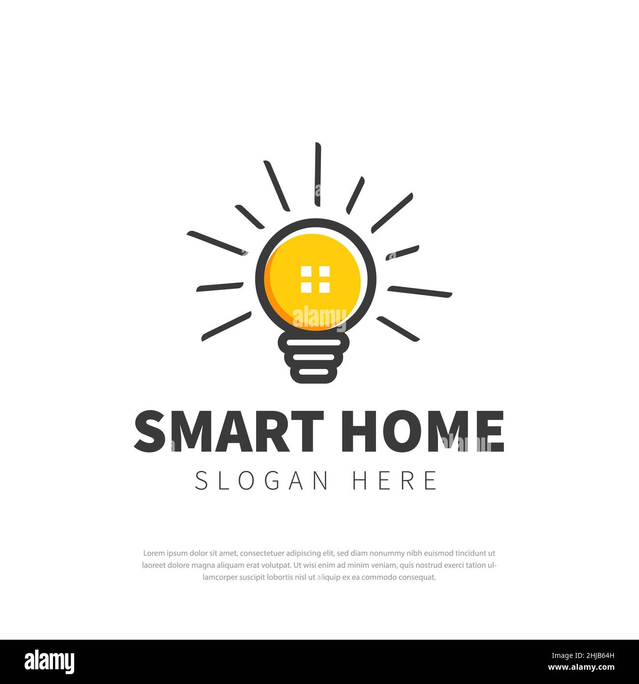 Light bulb logo, smart home icon home energy logo vector illustration Stock  Vector Image & Art - Alamy