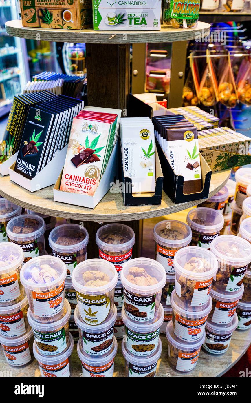 Amsterdam, Netherlands 16 November, 2021 Chocolate bars with