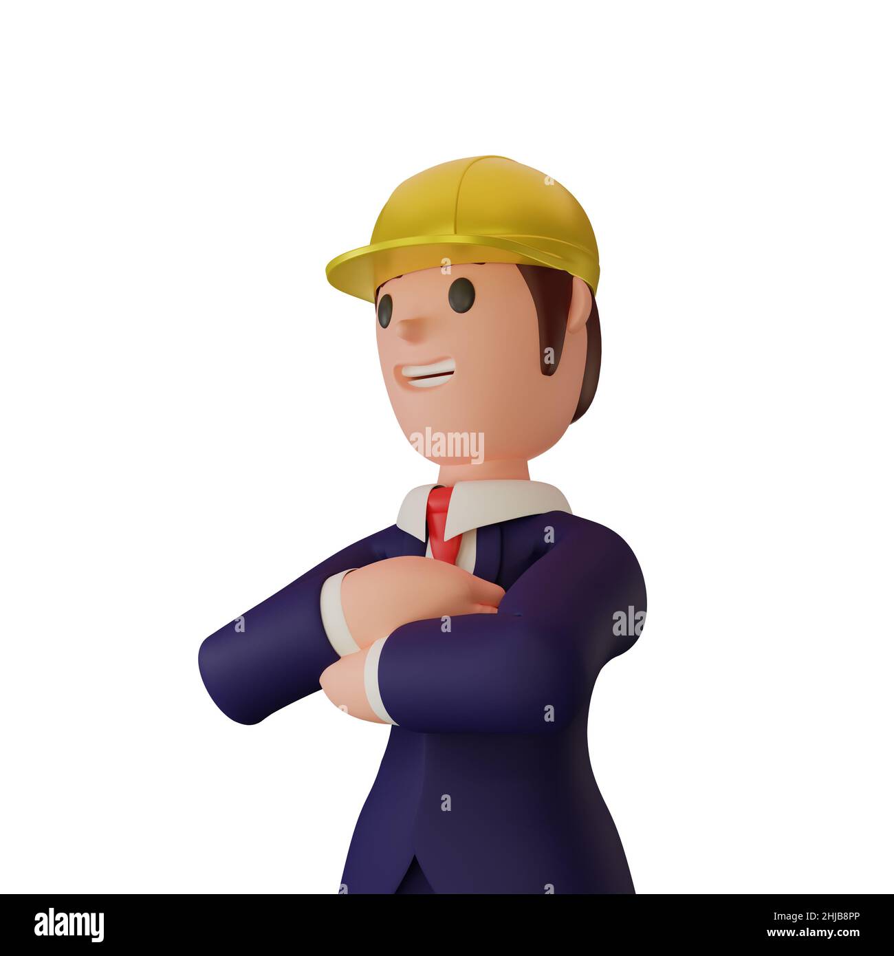 3d rendering of character with business concept Stock Photo