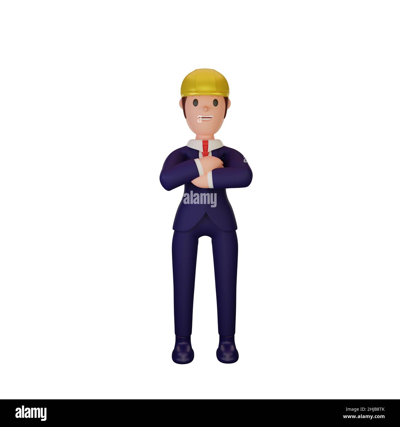 3d rendering of character with business concept Stock Photo