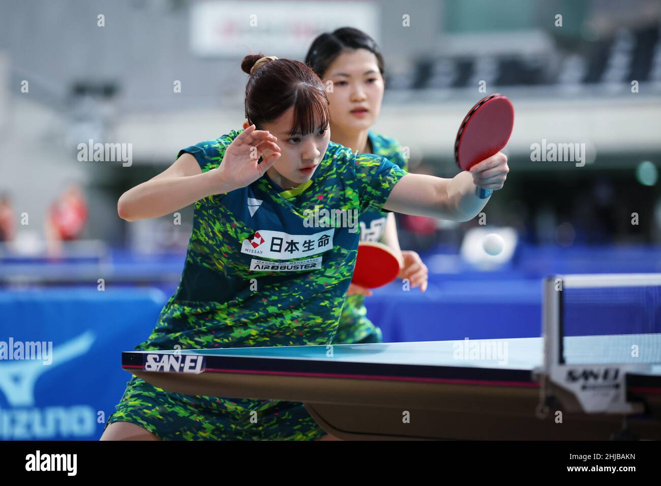 Tokyo, Japan. 28th Jan, 2022. Miyu Nagasaki & Miyu Kihara Table Tennis