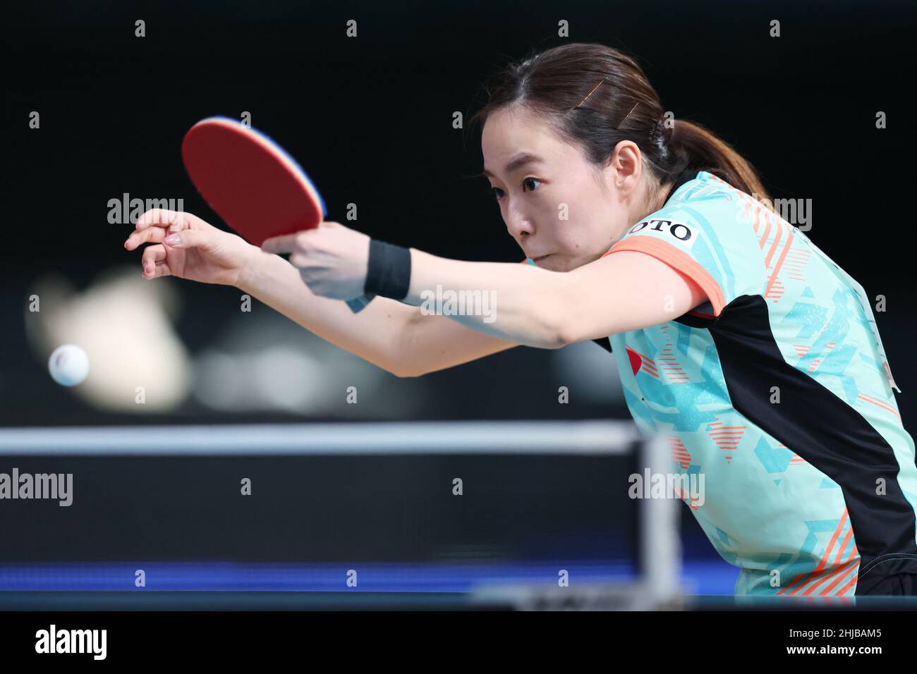Tokyo, Japan. 28th Jan, 2022. Kasumi Ishikawa Table Tennis All Japan
