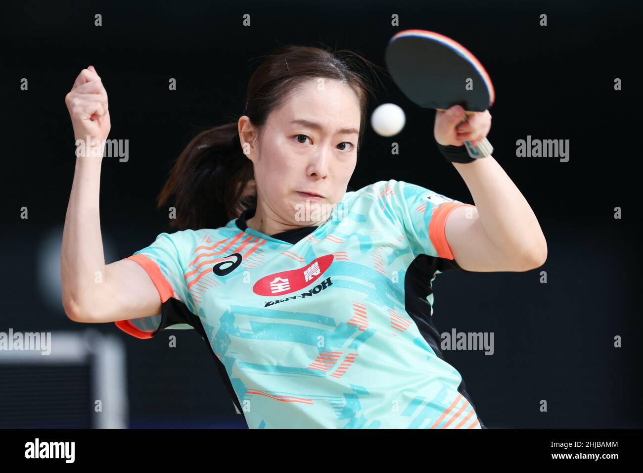 Tokyo, Japan. 28th Jan, 2022. Kasumi Ishikawa Table Tennis All Japan