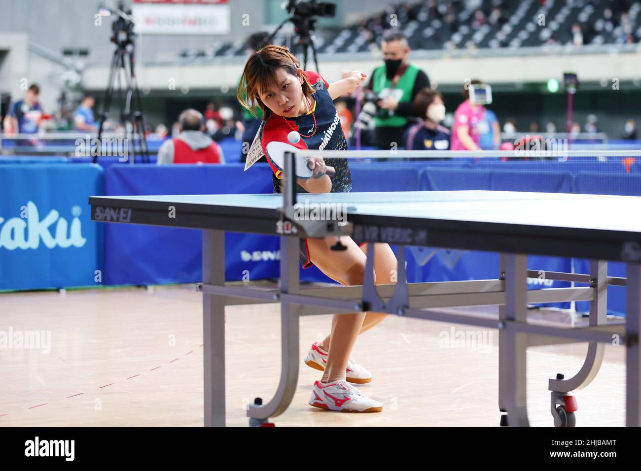 Tokyo, Japan. 28th Jan, 2022. Hitomi Sato Table Tennis All Japan