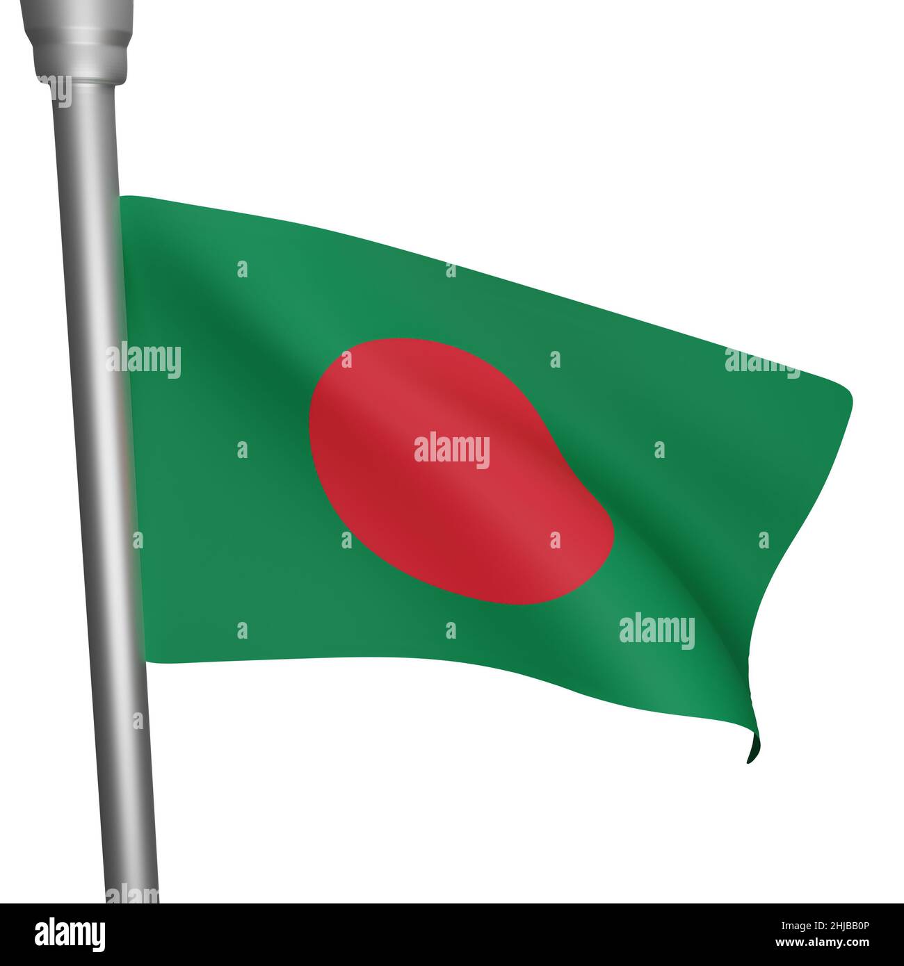 3d rendering of bangladesh flag concept bangladesh national day Stock