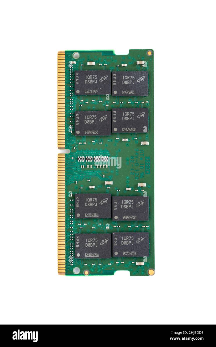 computer memory - memory RAM circuit board Stock Photo