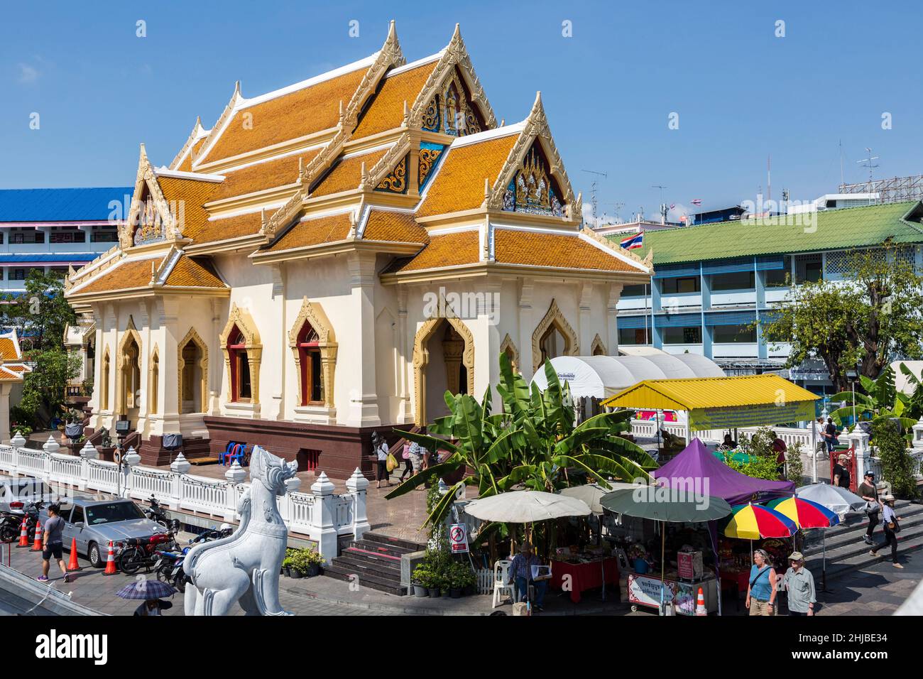 Traimit Royal Temple, the Golden Buddha Temple, Bangkok, Thailand Stock Photo