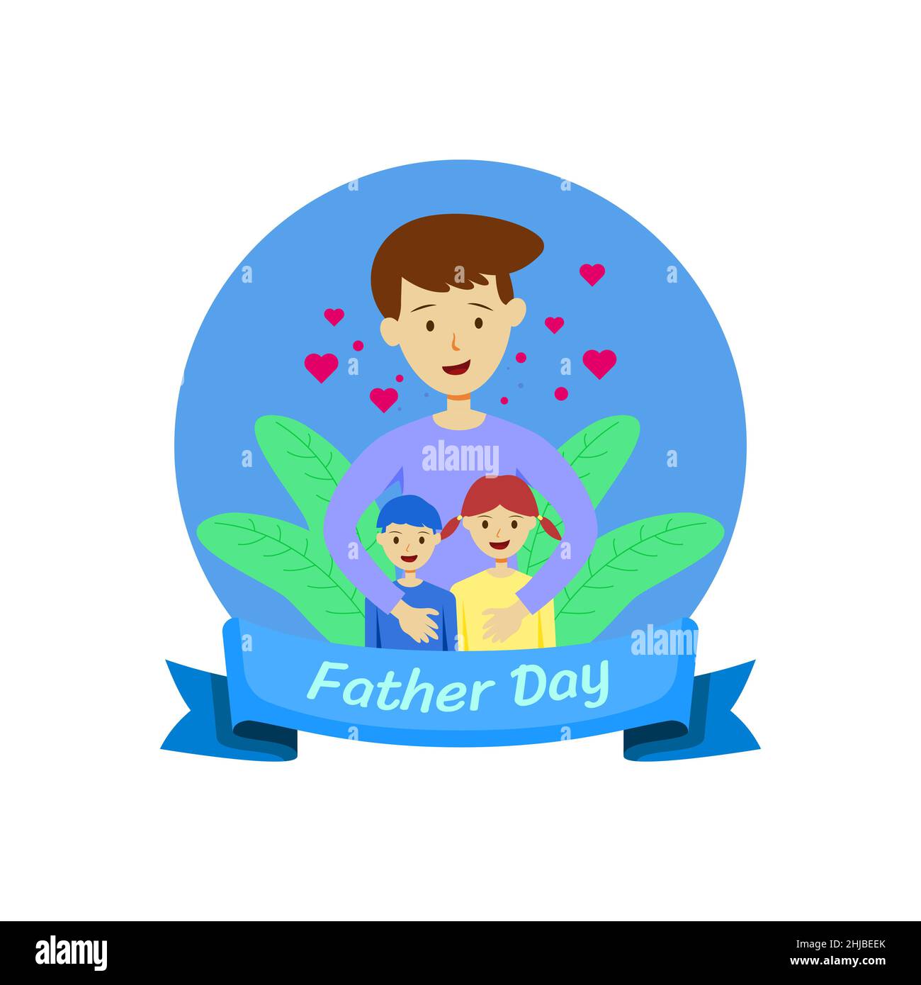 Vector illustration of world father's day celebration Stock Vector