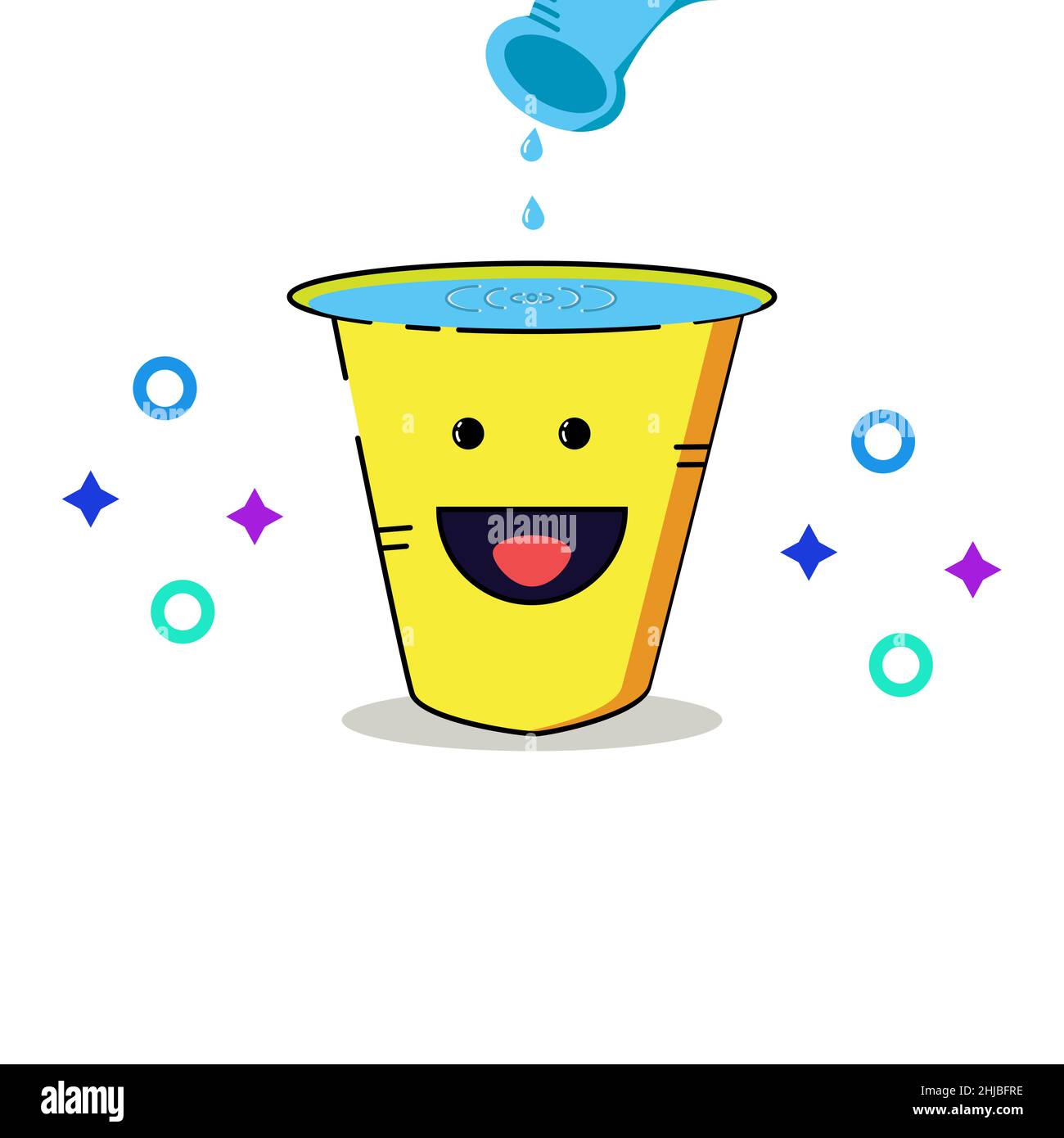 vector illustration of bucket style icon cute design illustration Stock ...